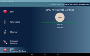 Health Monitor schermata Frequenza Cardiaca